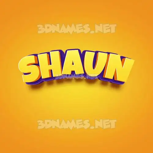 shaun in Orange Toon style - 3D name wallpaper shaun in Orange Toon style - 3D name wallpaper