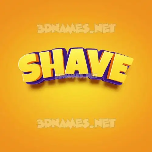 shave in Orange Toon style - 3D name wallpaper shave in Orange Toon style - 3D name wallpaper
