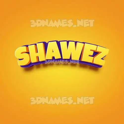 shawez in Orange Toon style - 3D name wallpaper shawez in Orange Toon style - 3D name wallpaper