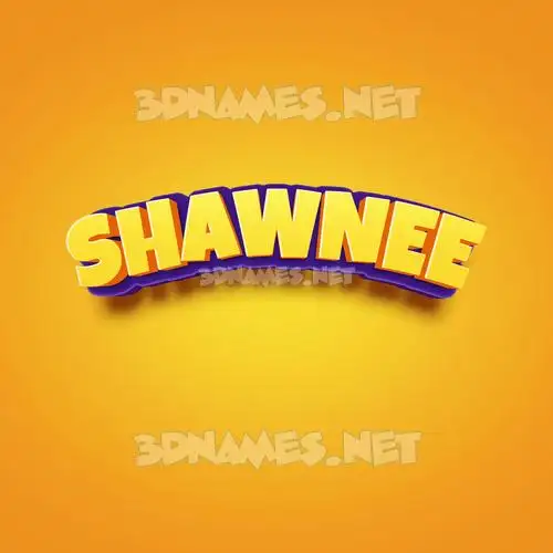 shawnee in Orange Toon style - 3D name wallpaper shawnee in Orange Toon style - 3D name wallpaper