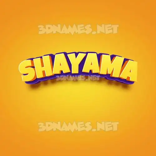 shayama in Orange Toon style - 3D name wallpaper shayama in Orange Toon style - 3D name wallpaper