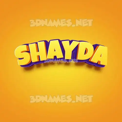 shayda in Orange Toon style - 3D name wallpaper shayda in Orange Toon style - 3D name wallpaper