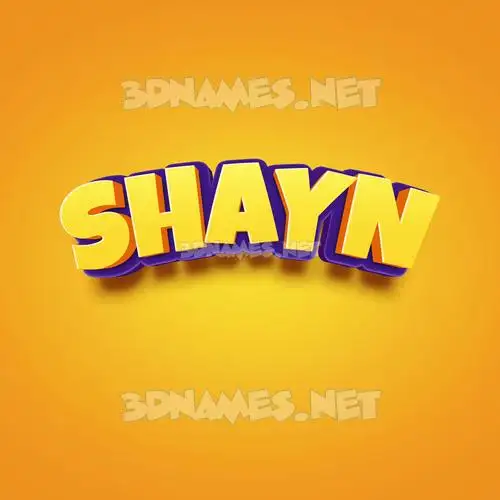 shayn in Orange Toon style - 3D name wallpaper shayn in Orange Toon style - 3D name wallpaper