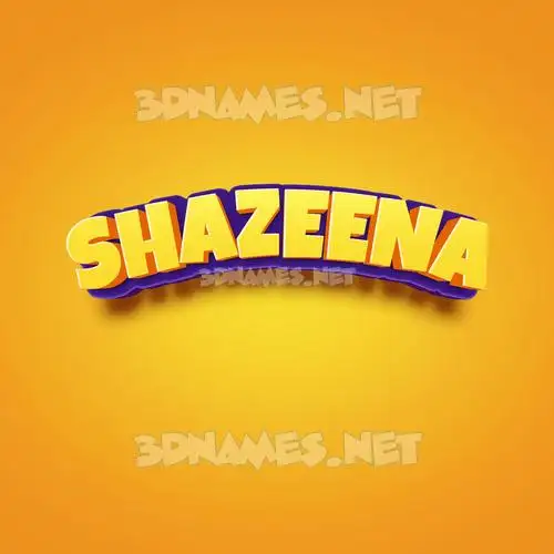 shazeena in Orange Toon style - 3D name wallpaper shazeena in Orange Toon style - 3D name wallpaper