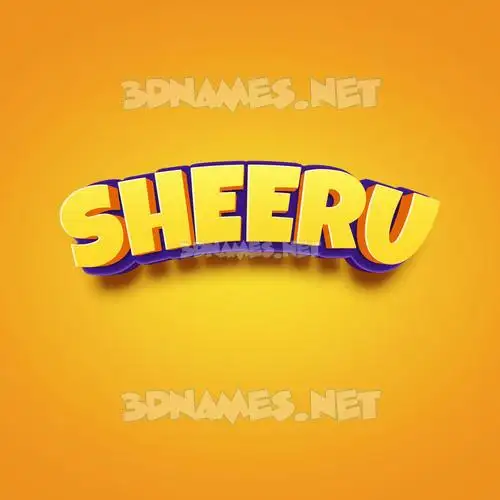 sheeru in Orange Toon style - 3D name wallpaper sheeru in Orange Toon style - 3D name wallpaper