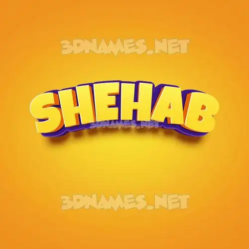 shehab in Orange Toon style - 3D name wallpaper shehab in Orange Toon style - 3D name wallpaper