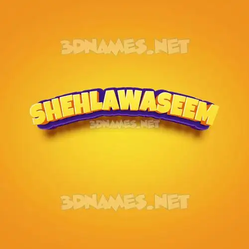 shehlawaseem in Orange Toon style - 3D name wallpaper shehlawaseem in Orange Toon style - 3D name wallpaper