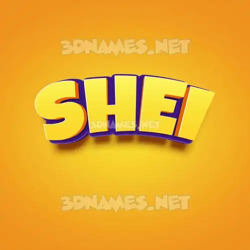 shei in Orange Toon style - 3D name wallpaper shei in Orange Toon style - 3D name wallpaper
