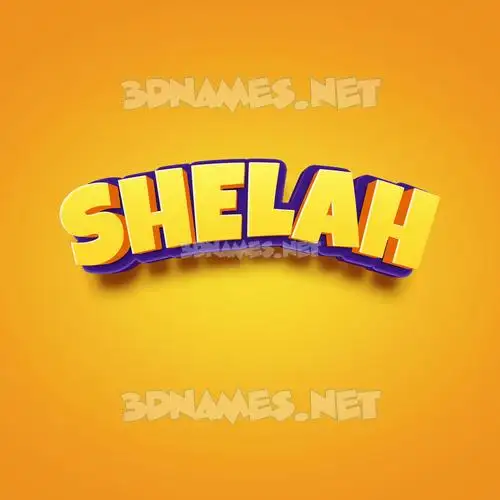 shelah in Orange Toon style - 3D name wallpaper shelah in Orange Toon style - 3D name wallpaper