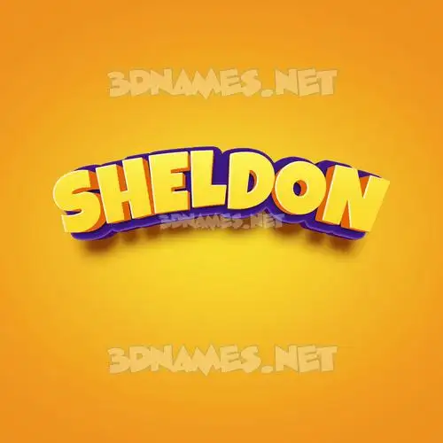 sheldon in Orange Toon style - 3D name wallpaper sheldon in Orange Toon style - 3D name wallpaper