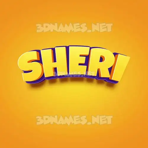 sheri in Orange Toon style - 3D name wallpaper sheri in Orange Toon style - 3D name wallpaper