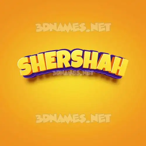 shershah in Orange Toon style - 3D name wallpaper shershah in Orange Toon style - 3D name wallpaper