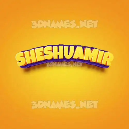 sheshuamir in Orange Toon style - 3D name wallpaper sheshuamir in Orange Toon style - 3D name wallpaper