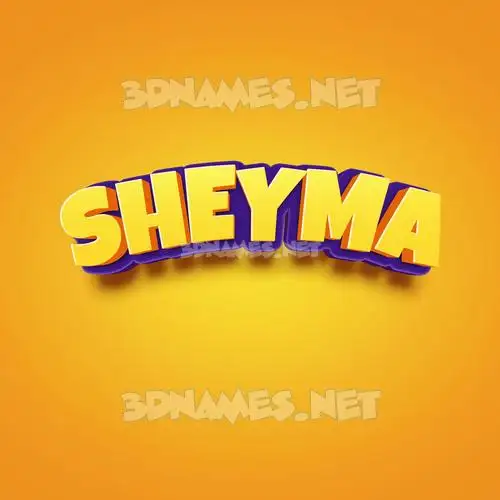 sheyma in Orange Toon style - 3D name wallpaper sheyma in Orange Toon style - 3D name wallpaper
