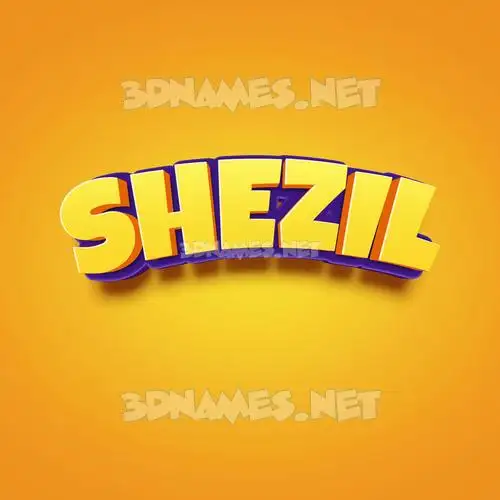 shezil in Orange Toon style - 3D name wallpaper shezil in Orange Toon style - 3D name wallpaper