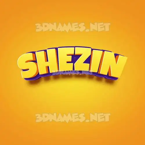 shezin in Orange Toon style - 3D name wallpaper shezin in Orange Toon style - 3D name wallpaper