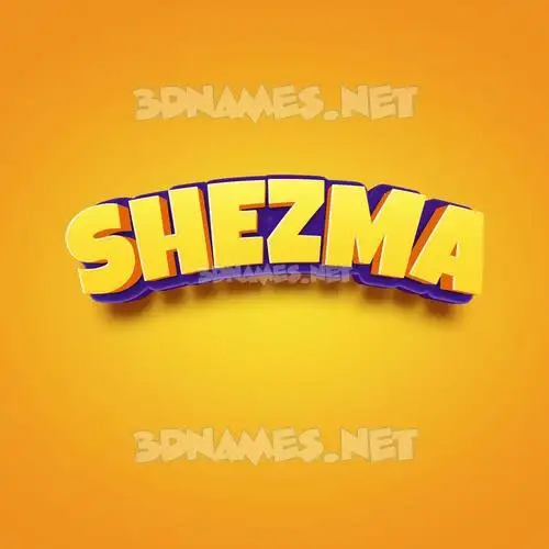 shezma in Orange Toon style - 3D name wallpaper shezma in Orange Toon style - 3D name wallpaper