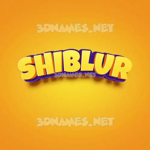 shiblur in Orange Toon style - 3D name wallpaper shiblur in Orange Toon style - 3D name wallpaper