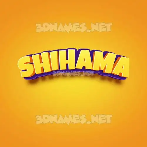 shihama in Orange Toon style - 3D name wallpaper shihama in Orange Toon style - 3D name wallpaper