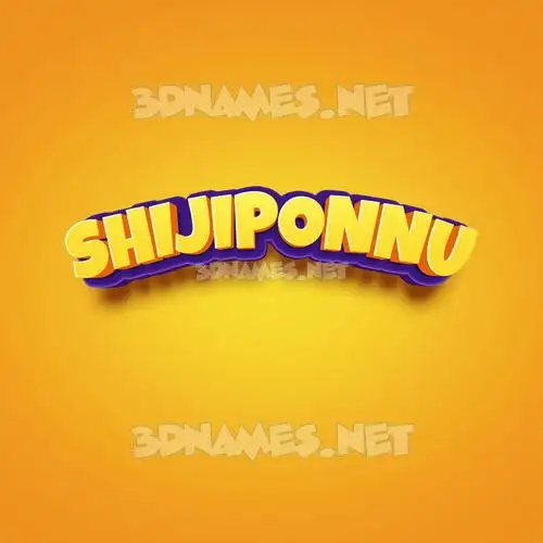 shijiponnu in Orange Toon style - 3D name wallpaper shijiponnu in Orange Toon style - 3D name wallpaper