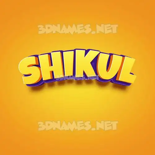 shikul in Orange Toon style - 3D name wallpaper shikul in Orange Toon style - 3D name wallpaper