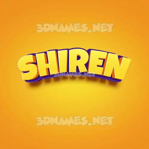 shiren in Orange Toon style - 3D name wallpaper shiren in Orange Toon style - 3D name wallpaper
