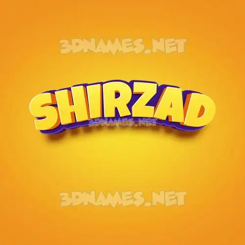 shirzad in Orange Toon style - 3D name wallpaper shirzad in Orange Toon style - 3D name wallpaper