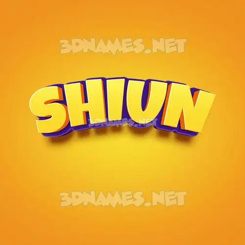 shiun in Orange Toon style - 3D name wallpaper shiun in Orange Toon style - 3D name wallpaper