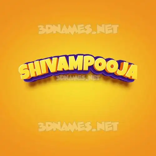 shivampooja in Orange Toon style - 3D name wallpaper shivampooja in Orange Toon style - 3D name wallpaper