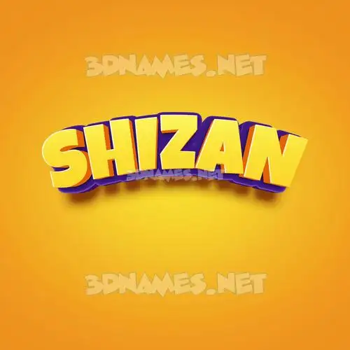 shizan in Orange Toon style - 3D name wallpaper shizan in Orange Toon style - 3D name wallpaper