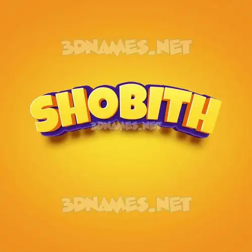 shobith in Orange Toon style - 3D name wallpaper shobith in Orange Toon style - 3D name wallpaper
