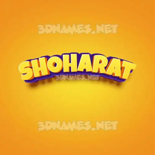 shoharat in Orange Toon style - 3D name wallpaper shoharat in Orange Toon style - 3D name wallpaper