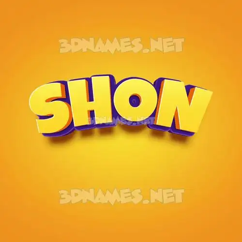 shon in Orange Toon style - 3D name wallpaper shon in Orange Toon style - 3D name wallpaper
