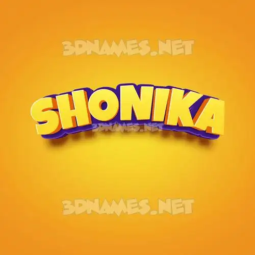 shonika in Orange Toon style - 3D name wallpaper shonika in Orange Toon style - 3D name wallpaper