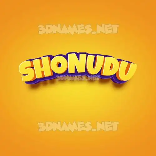 shonudu in Orange Toon style - 3D name wallpaper shonudu in Orange Toon style - 3D name wallpaper