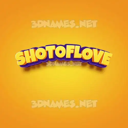 shotoflove in Orange Toon style - 3D name wallpaper shotoflove in Orange Toon style - 3D name wallpaper