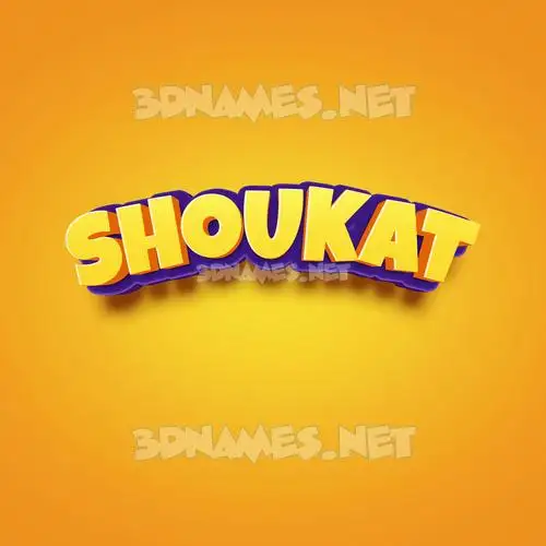 shoukat in Orange Toon style - 3D name wallpaper shoukat in Orange Toon style - 3D name wallpaper