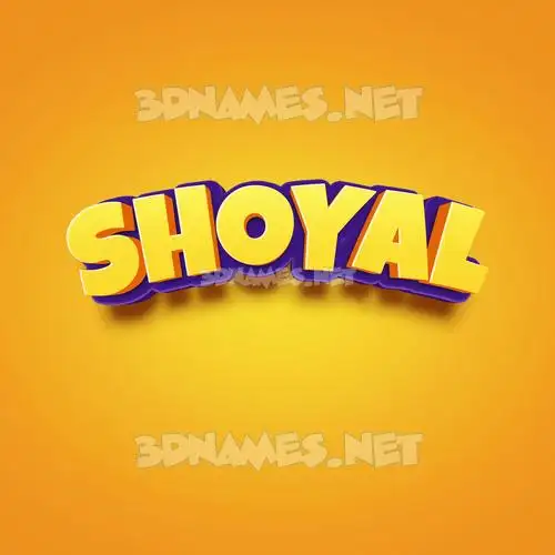 shoyal in Orange Toon style - 3D name wallpaper shoyal in Orange Toon style - 3D name wallpaper