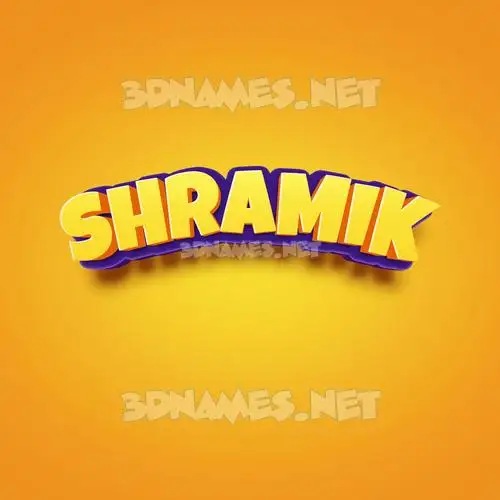 shramik in Orange Toon style - 3D name wallpaper shramik in Orange Toon style - 3D name wallpaper