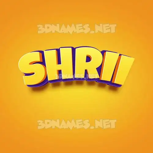 shrii in Orange Toon style - 3D name wallpaper shrii in Orange Toon style - 3D name wallpaper