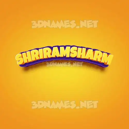 shriramsharm in Orange Toon style - 3D name wallpaper shriramsharm in Orange Toon style - 3D name wallpaper