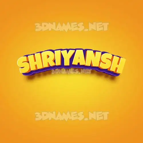 shriyansh in Orange Toon style - 3D name wallpaper shriyansh in Orange Toon style - 3D name wallpaper