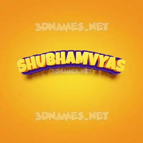 shubhamvyas in Orange Toon style - 3D name wallpaper shubhamvyas in Orange Toon style - 3D name wallpaper