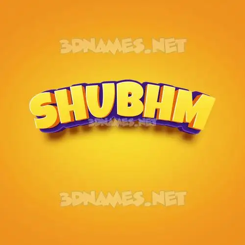 shubhm in Orange Toon style - 3D name wallpaper shubhm in Orange Toon style - 3D name wallpaper