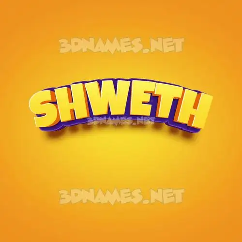 shweth in Orange Toon style - 3D name wallpaper shweth in Orange Toon style - 3D name wallpaper