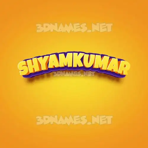 shyamkumar in Orange Toon style - 3D name wallpaper shyamkumar in Orange Toon style - 3D name wallpaper
