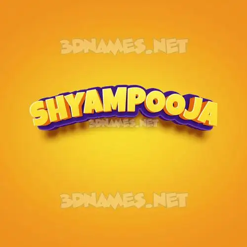 shyampooja in Orange Toon style - 3D name wallpaper shyampooja in Orange Toon style - 3D name wallpaper