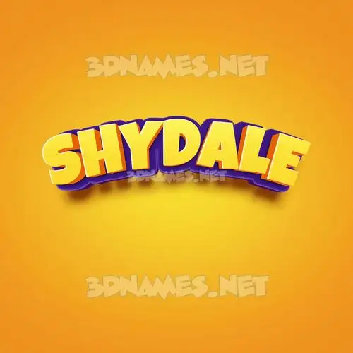 shydale in Orange Toon style - 3D name wallpaper shydale in Orange Toon style - 3D name wallpaper