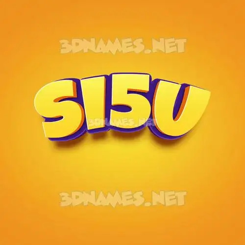 si5u in Orange Toon style - 3D name wallpaper si5u in Orange Toon style - 3D name wallpaper