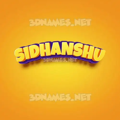 sidhanshu in Orange Toon style - 3D name wallpaper sidhanshu in Orange Toon style - 3D name wallpaper